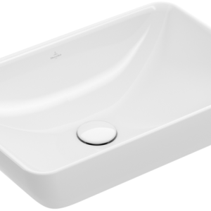 Villeroy & Boch - Venticello Semi-recessed washbasin 555 x 360 x 180 mm, White Alpin, with overflow, unpolished
