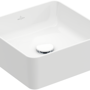 Villeroy & Boch - Collaro Surface-mounted washbasin 380 x 380 x 145 mm, White Alpin, without overflow, unpolished