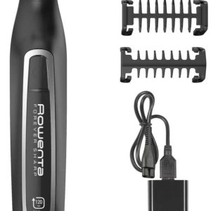 Rowenta Forever Sharp TN6000 beard trimmer Wet & Dry Black,Silver Forever Sharp TN6000, 0.4 mm, 5 mm, 3.2 cm, 2 mm, Buttons, Black,Silver