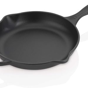 Le Creuset-Satin Black Cast Iron Round Skillet 23cm