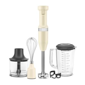 KITCHENAID HAND BLENDER WITH ACCESSORIES - ALMOND CREAM