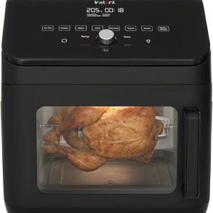 Instant Digital Air Fryer 13L Oven with XXL Capacity and Easy to Use 9 Smart Programmes - Air Fry, Roast, Rotisserie, Grill, Bake, Toast, Reheat, Dehydrate - 1700W