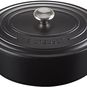 Le Creuset-Matte Black Cast Iron Oval Casserole 29cm/4.7L