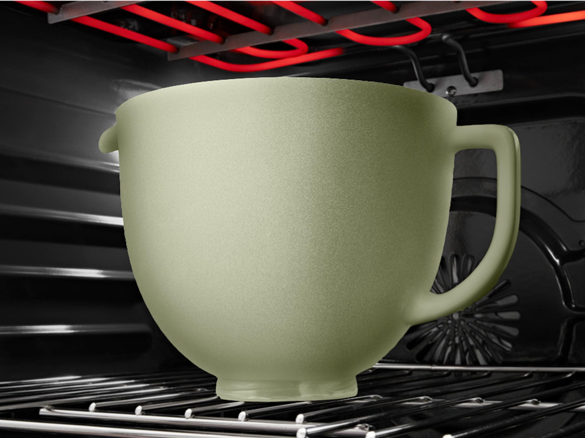 Accessories ceramic sage leaf in the owen