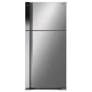 HITACHI Top Mount Double Door Refrigerator RV661PRU0, 550L, Inverter Dual Fan Cooling - Brilliant Silver